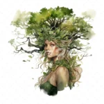 20 High-Quality Forest Dryad Clipart - Forest dryad digital watercolor JPG instant download for commercial use - Digital download