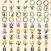 Forest Fairies Watercolor Clipart Bundle - 675+ transparent PNG, Whimsical fairy illustrations, Fairy art, Commercial use, Digital download