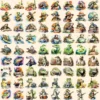 Reptiles Watercolor Clipart Bundle - 705+ transparent PNG, Lizard beast illustrations, Textured reptile png, Commercial use,Digital download