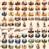 Cowboy Watercolor Clipart Bundle - 650+ transparent PNG, Frontier cowboy illustrations, Wild west rodeo, Commercial use, Digital download