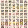 Floral Storefronts Watercolor Clipart Bundle - 675+ transparent PNG, Floral shopfront images, Elegant flower,Commercial use,Digital download