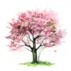 20 High-Quality Spring Trees Clipart - Spring trees digital watercolor JPG instant download for commercial use - Digital download