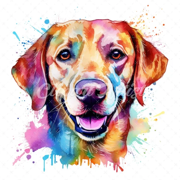 28 High-Quality Dogs Portrait Clipart - Dogs portrait digital watercolor JPG instant download for commercial use - Digital download