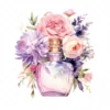 18 High-Quality Floral Perfume Bottle - Floral perfume digital JPG instant download for commercial use - Digital download