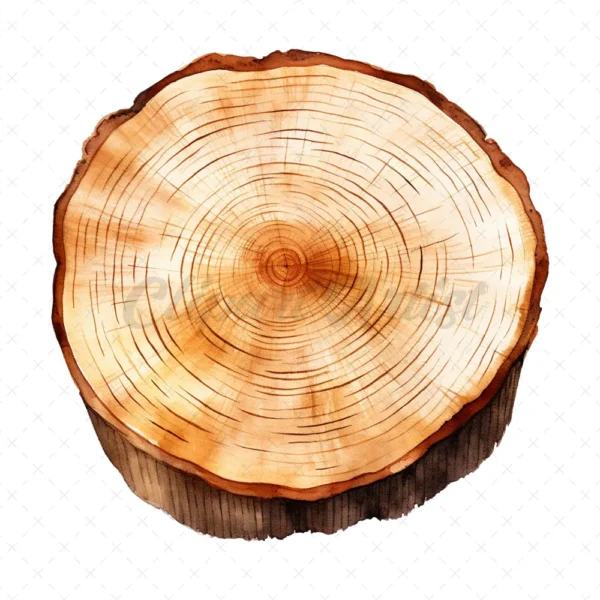 20 High-Quality Wooden Slices Clipart - Wooden slices digital JPG instant download for commercial use - Digital download
