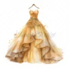 20 High-Quality Wedding Gown Clipart - Wedding gown digital watercolor JPG instant download for commercial use - Digital download
