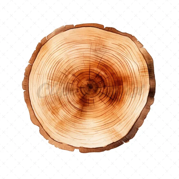 20 High-Quality Wooden Slices Clipart - Wooden slices digital JPG instant download for commercial use - Digital download