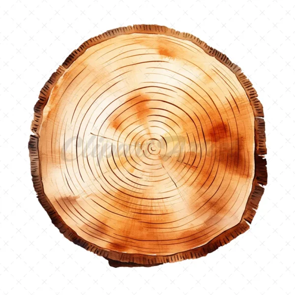 20 High-Quality Wooden Slices Clipart - Wooden slices digital JPG instant download for commercial use - Digital download