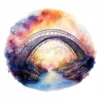20 High-Quality Celestial Bridges Clipart - Celestial bridges digital watercolor JPG instant download for commercial use - Digital download