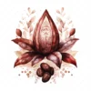 20 High-Quality Sacred Cacao Clipart - Sacred cacao digital watercolor JPG instant download for commercial use - Digital download