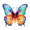 25 High-Quality Colorful Butterfly Clipart - Butterfly digital watercolor JPG instant download for commercial use - Digital download