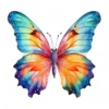 25 High-Quality Colorful Butterfly Clipart - Butterfly digital watercolor JPG instant download for commercial use - Digital download