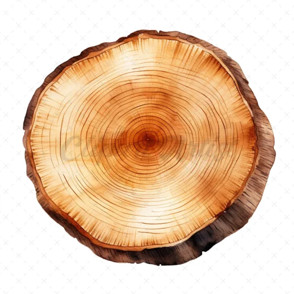 20 High-Quality Wooden Slices Clipart - Wooden slices digital JPG instant download for commercial use - Digital download