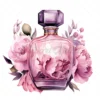 18 High-Quality Floral Perfume Bottle - Floral perfume digital JPG instant download for commercial use - Digital download