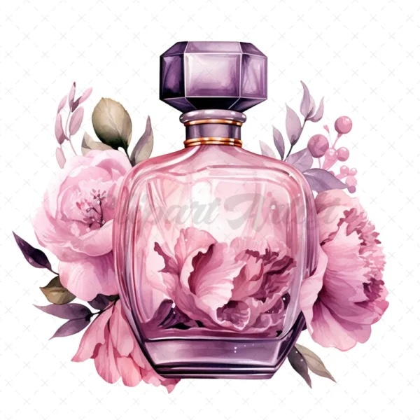 18 High-Quality Floral Perfume Bottle - Floral perfume digital JPG instant download for commercial use - Digital download