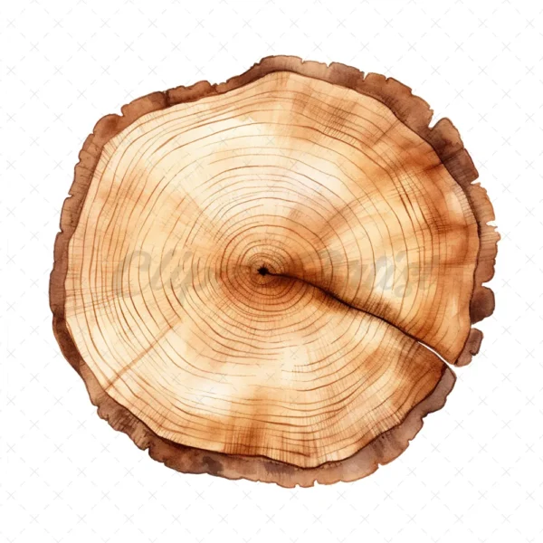 20 High-Quality Wooden Slices Clipart - Wooden slices digital JPG instant download for commercial use - Digital download