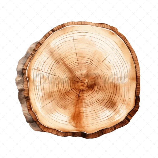 20 High-Quality Wooden Slices Clipart - Wooden slices digital JPG instant download for commercial use - Digital download