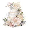 22 High-Quality Luxury Cakes Cakes Clipart - Luxury gold cakes digital watercolor JPG instant download for commercial use - Digital download
