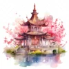 20 High-Quality Fantasy Pavilion Clipart - Fantasy pavilion digital watercolor JPG instant download for commercial use - Digital download