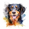 28 High-Quality Dogs Portrait Clipart - Dogs portrait digital watercolor JPG instant download for commercial use - Digital download