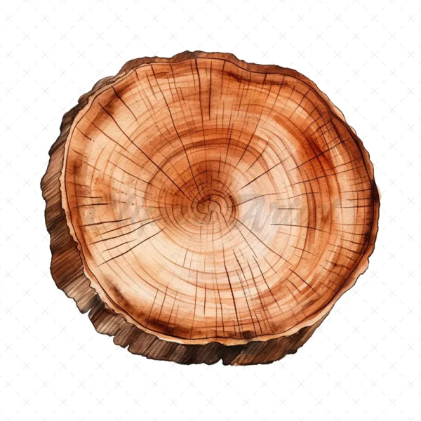 20 High-Quality Wooden Slices Clipart - Wooden slices digital JPG instant download for commercial use - Digital download