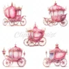 30 High-Quality Princess Clipart JPG - Pink princess digital clipart JPG instant download for commercial use - Digital Download