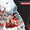 Santa’s Lapland Watercolor Clipart Set - 275+ transparent PNG, christmas graphics, holiday festive png, Commercial use, Digital download