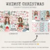 Whimsy Christmas Watercolor Clipart Set - 272+ transparent PNG, Holiday festive illustrations, Xmas png, Commercial use, Digital download