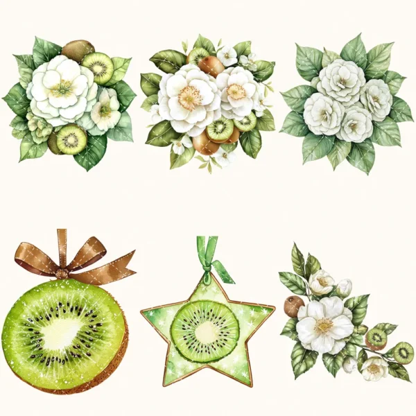 Winter Kiwi Floral Arrangements, Camellia, Winter flower png, Camellia bouquet, Winter decor, Winter png, Commercial use, Digital download