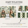 Cozy Yuletide Watercolor Clipart Set - 275+ transparent PNG, Cozy holiday graphics, Festive christmas png, Commercial use, Digital download