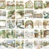 Winter Kiwi Watercolor Clipart Set - 275+ transparent PNG, Winter fruit illustrations, Cozy winter art, Commercial use, Digital download