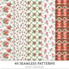 Santa’s Lapland Seamless Patterns, Rustic winter JPEG, Festive pattern, Plaid, Snowflake, Santa repeating pattern, Digital scrapbook paper