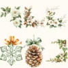 Winter Kiwi Floral Arrangements, Camellia, Winter flower png, Camellia bouquet, Winter decor, Winter png, Commercial use, Digital download
