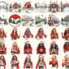 Santa’s Lapland Watercolor Clipart Set - 275+ transparent PNG, christmas graphics, holiday festive png, Commercial use, Digital download