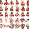 Santa’s Lapland Watercolor Clipart Set - 275+ transparent PNG, christmas graphics, holiday festive png, Commercial use, Digital download