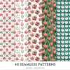Santa’s Lapland Seamless Patterns, Rustic winter JPEG, Festive pattern, Plaid, Snowflake, Santa repeating pattern, Digital scrapbook paper