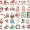 Whimsy Christmas Watercolor Clipart Set - 272+ transparent PNG, Holiday festive illustrations, Xmas png, Commercial use, Digital download