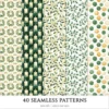 Cozy Yuletide Seamless Patterns, Winter JPEG, Holiday pattern, Gift box, Festive, Plaid, Snowflake repeating pattern, Digital scrapbook paper