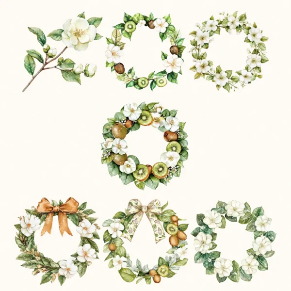 Winter Kiwi Floral Arrangements, Camellia, Winter flower png, Camellia bouquet, Winter decor, Winter png, Commercial use, Digital download