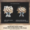 Woodland Frost Diary Floral Arrangements - Anemone Flowers, Botanical, Winter Florals, Bouquet, Floral Wreath, Greenery Art,Digital Download