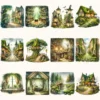 Gravemoss Witch Clipart Mini Set - Fantasy Clipart, Mystic forest graphics, Witchy fantasy art, Moss Art, Magical Images, Digital download