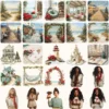 Seaside Christmas Watercolor Clipart Set - 170+ transparent PNG, Festive Beach Graphics, Holiday, Xmas, Cozy Christmas Art, Digital Download