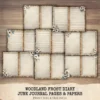 Woodland Frost Diary Junk Journal Pages & Papers - Winter Journal Paper, Woodland Digital Background, Junk Journal Kit, Digital download