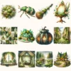 Gravemoss Witch Clipart Mini Set - Fantasy Clipart, Mystic forest graphics, Witchy fantasy art, Moss Art, Magical Images, Digital download