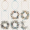 Woodland Frost Diary Floral Arrangements - Anemone Flowers, Botanical, Winter Florals, Bouquet, Floral Wreath, Greenery Art,Digital Download