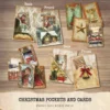 Christmas Pockets and Cards - Vintage Pocket, Ephemera, Ornament, Gift, Printable, Scrapbooking, Tags, Kit, Junk Journal, Digital Download
