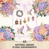 Rapunzel Dreams Floral Arrangements, Lilacs Floral PNG, Fantasy Bouquet, Magical Decor, Ornaments, Flower Art, Digital download