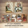 Christmas Pockets and Cards - Vintage Pocket, Ephemera, Ornament, Gift, Printable, Scrapbooking, Tags, Kit, Junk Journal, Digital Download