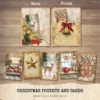 Christmas Pockets and Cards - Vintage Pocket, Ephemera, Ornament, Gift, Printable, Scrapbooking, Tags, Kit, Junk Journal, Digital Download
