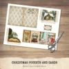 Christmas Pockets and Cards - Vintage Pocket, Ephemera, Ornament, Gift, Printable, Scrapbooking, Tags, Kit, Junk Journal, Digital Download